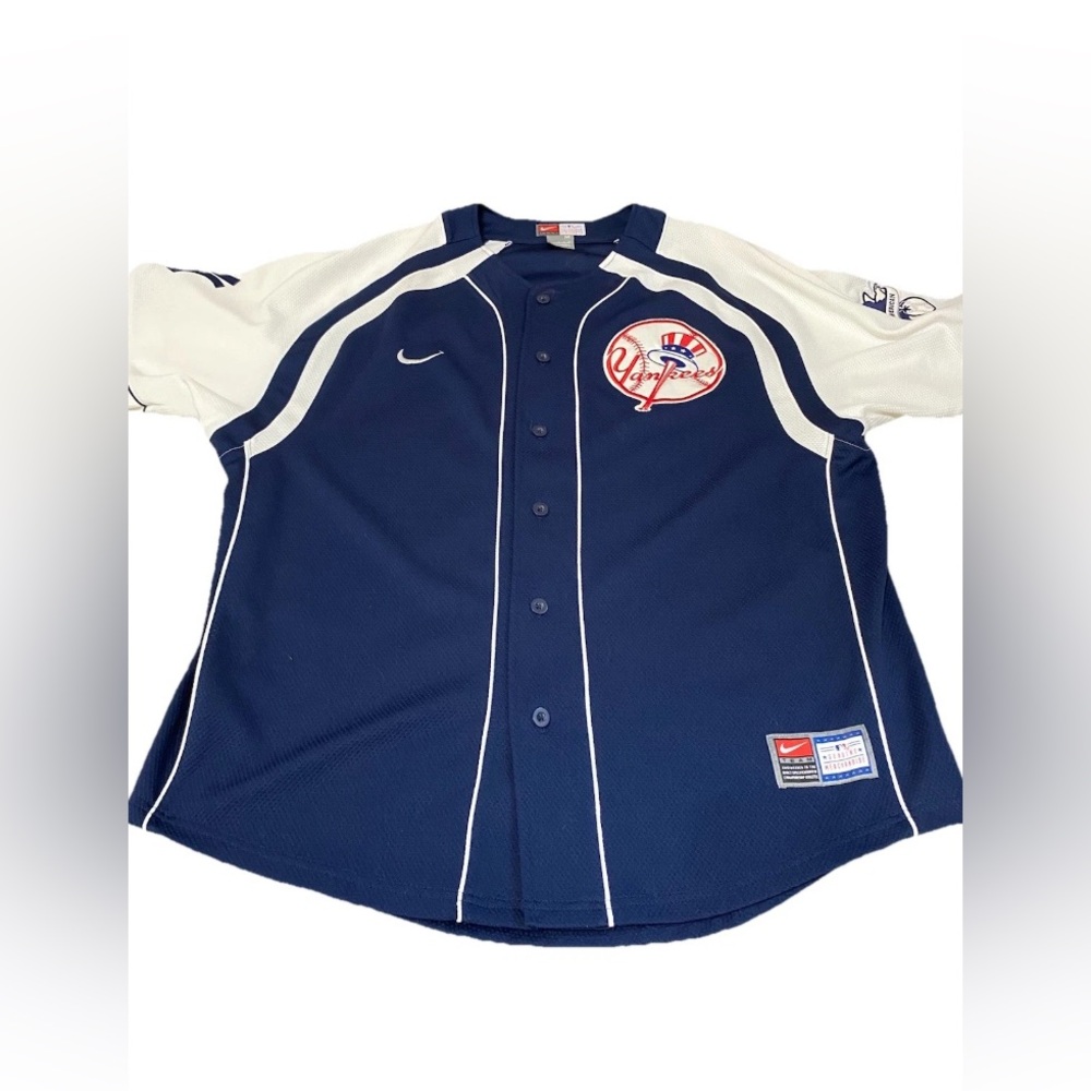 Nike Blue and White Jersey Classic Design